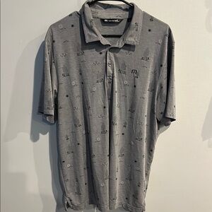 Travis Mathew Lifestyle Performance Candy Shores Golf Polo Shirt Mens XL#591